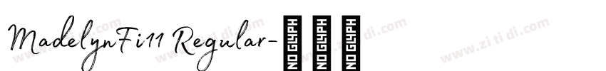 MadelynFi11 Regular字体转换 MadelynFi11 Regular字体转换